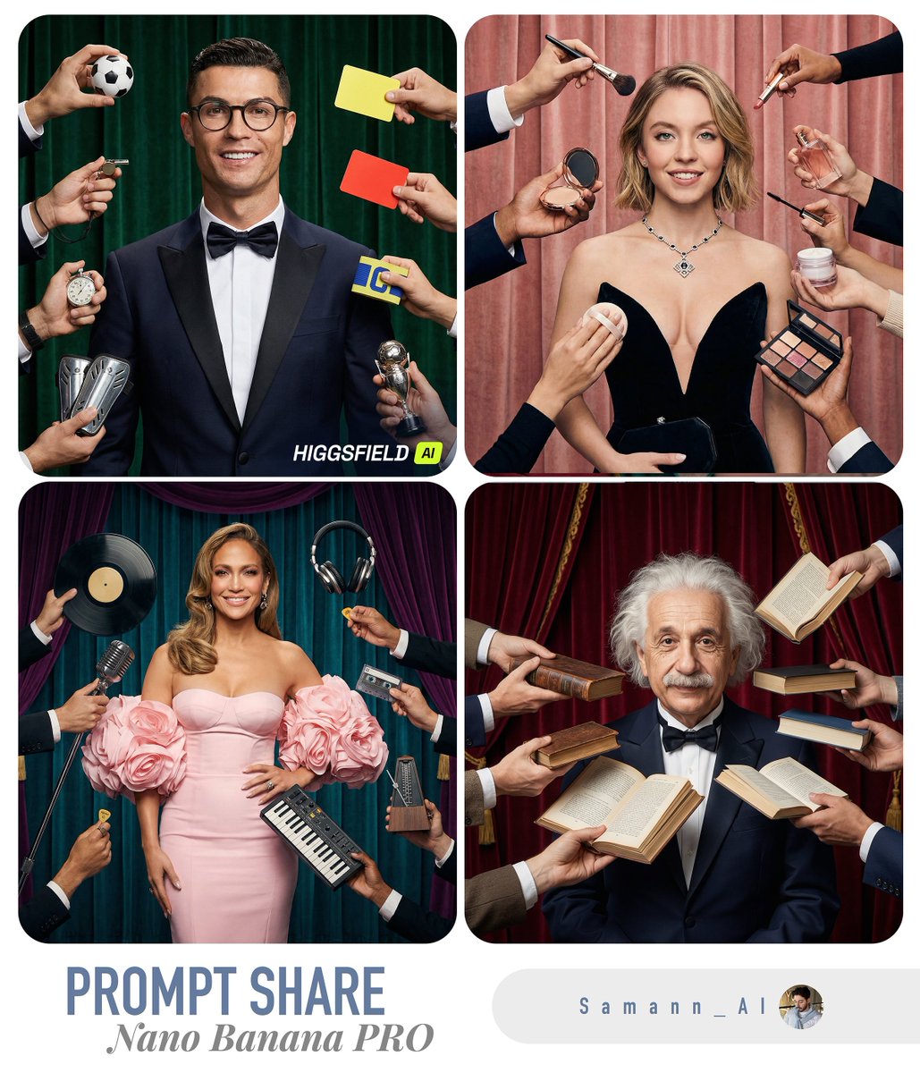Profile / Avatar - Hyper-Real Studio Portrait Poster Art Generator Prompt — output 1