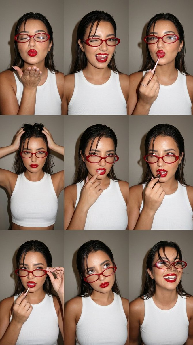 Product Marketing - Candid Beauty Photo Grid Contact Sheet — output 1