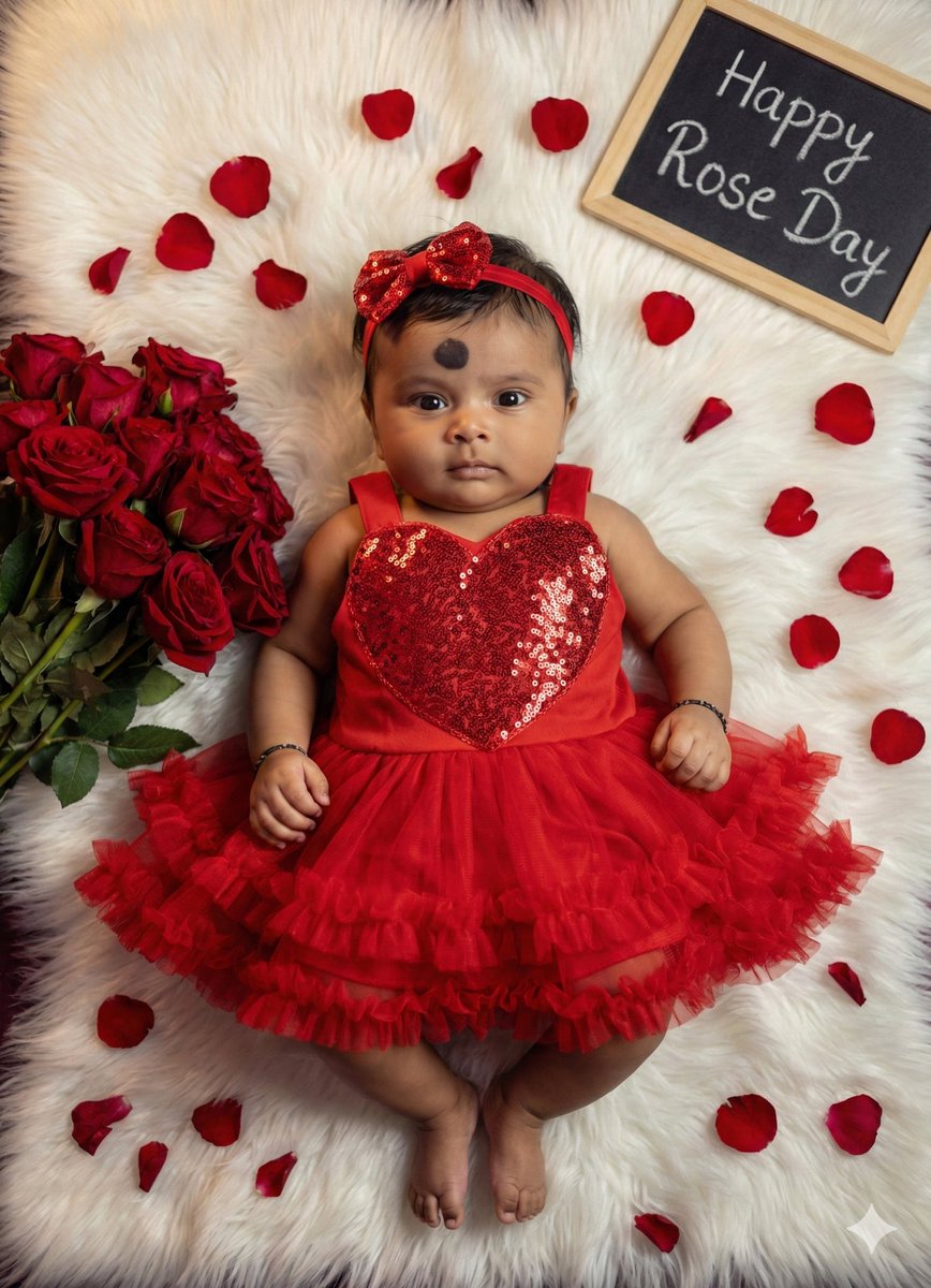 Valentine's Day Baby Girl Portrait Prompt — output 1