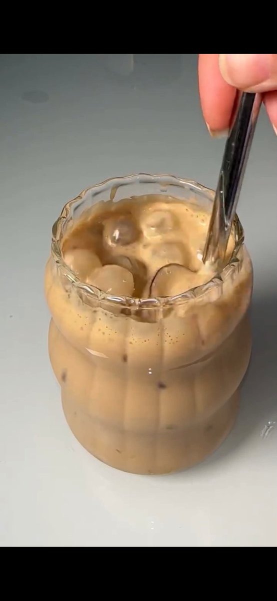 E-commerce Main Image - Stirred Iced Honey Latte Close-Up — output 1