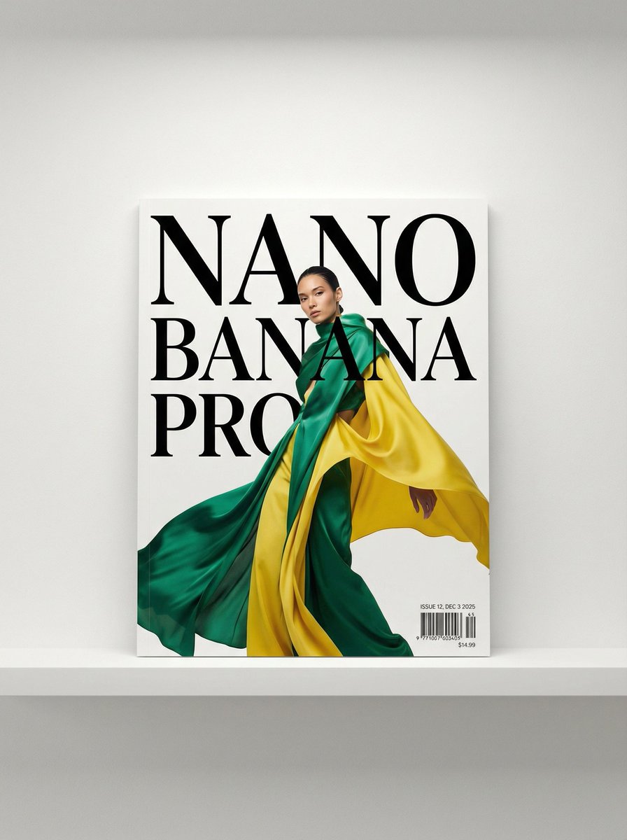 Magazine Cover with Nano Banana Pro Branding — output 1