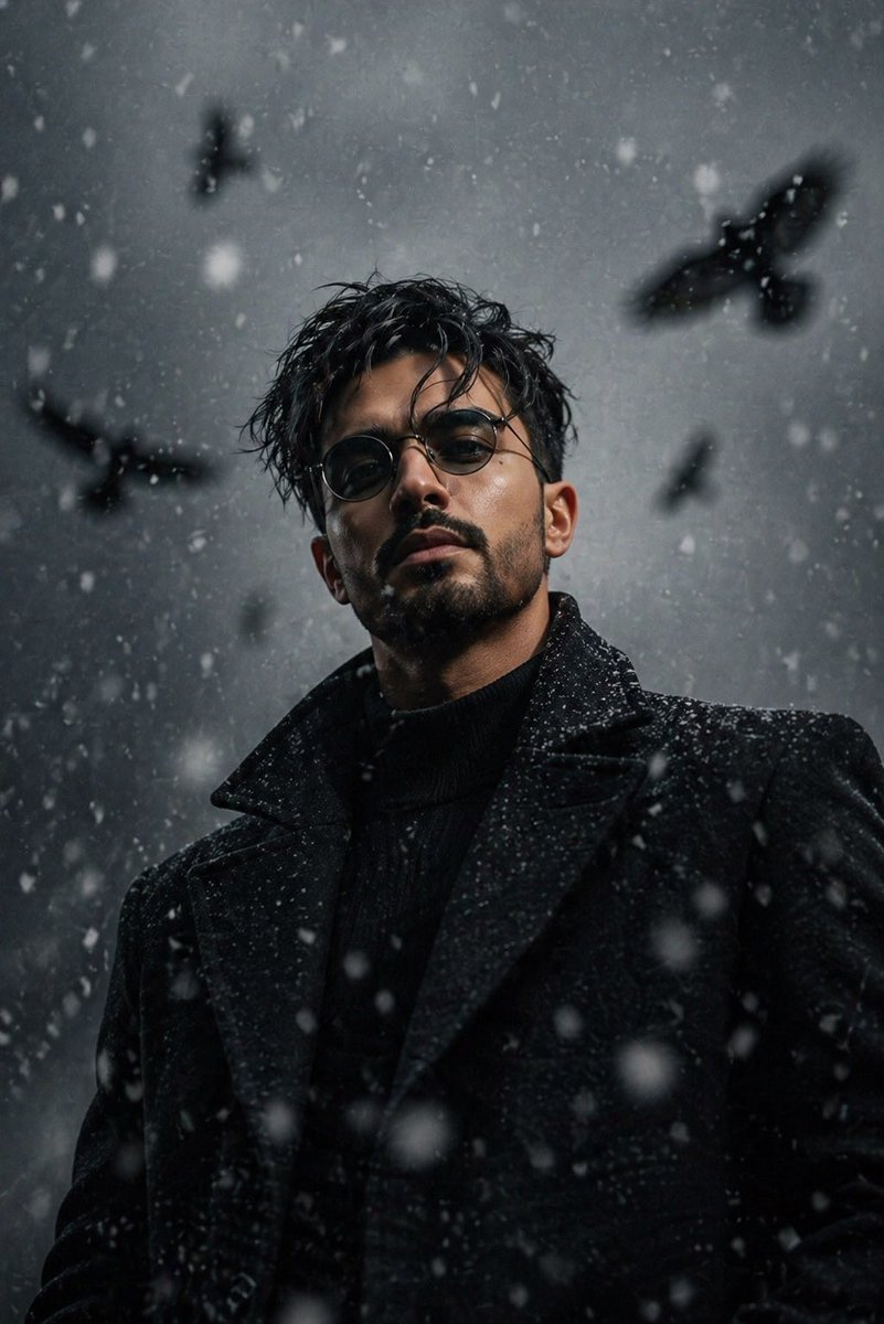 Social Media Post - Cinematic Gothic Winter Portrait — output 1