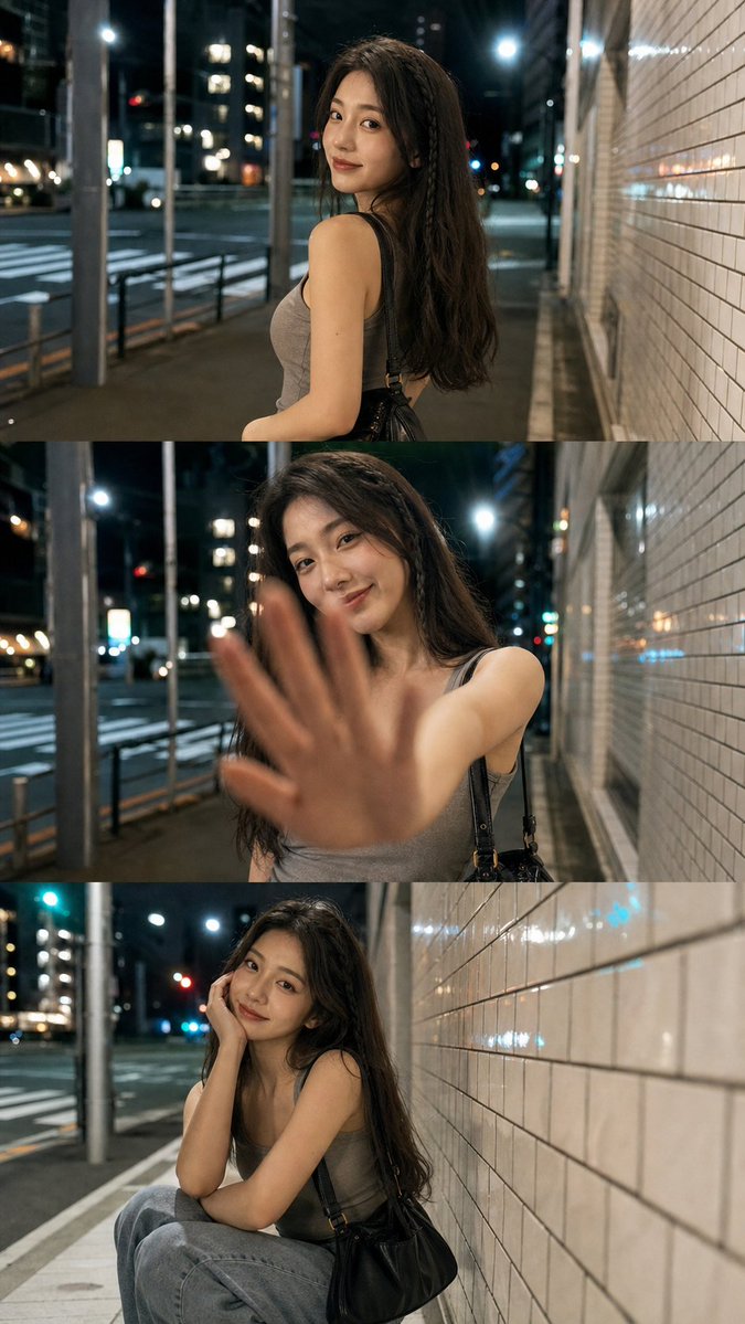 Social Media Post - Night Walk Portrait Triptych — output 1
