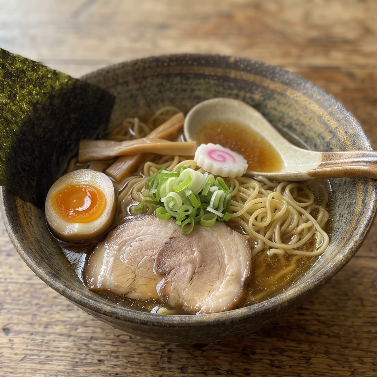 E-commerce Main Image - Realistic Shoyu Ramen Bowl — output 1