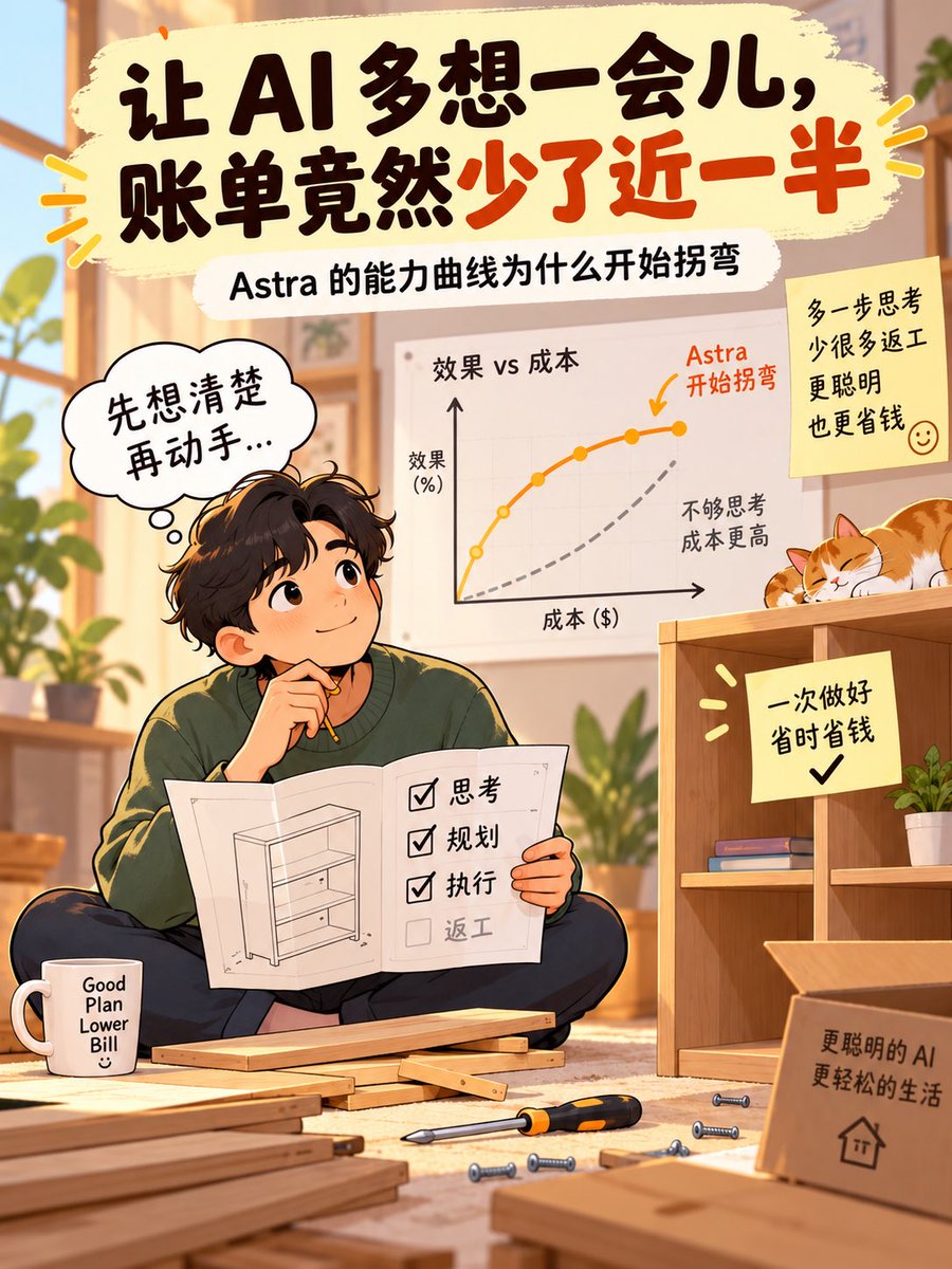 Infographic / Edu Visual - AI Thinking Saves Cost Poster — output 1