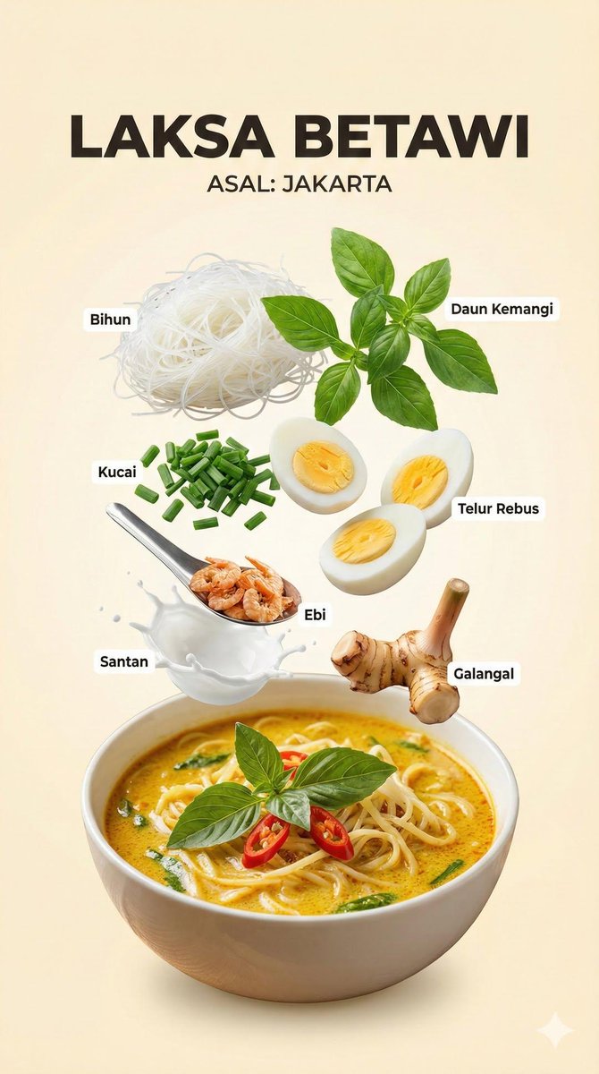 Infographic / Edu Visual - Structured Indonesian Food Infographic Prompt — output 1