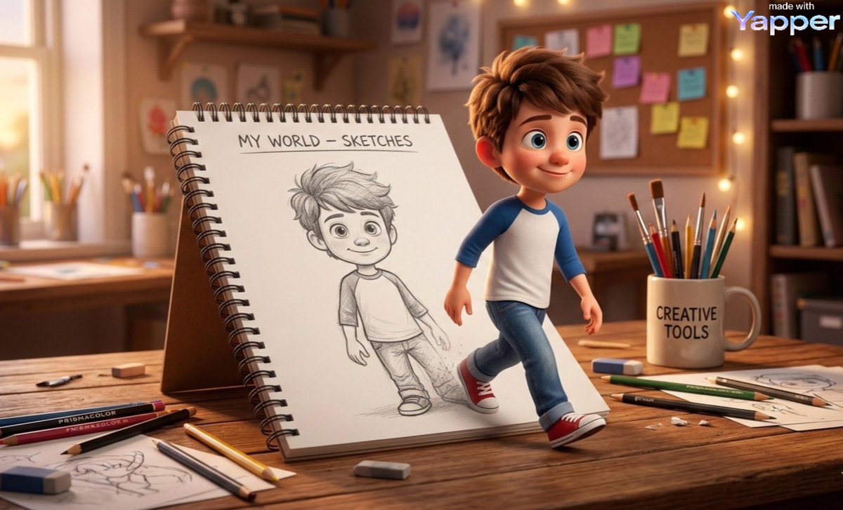 YouTube Thumbnail - Cinematic 3D Illustration of Imagination Coming to Life — output 1