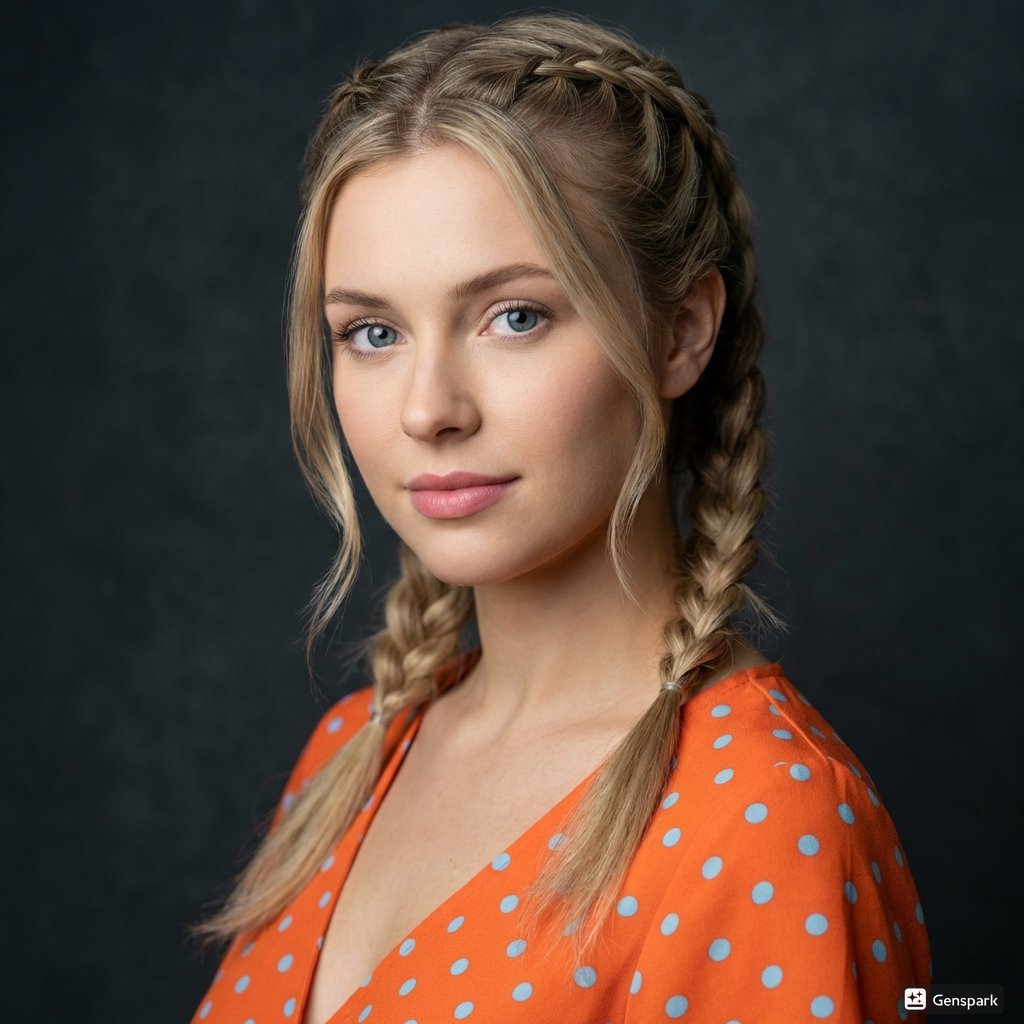 Profile / Avatar - Cinematic Portrait of Woman with Braids — output 1