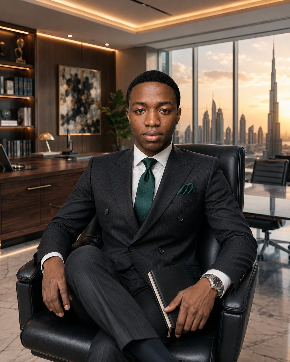 Profile / Avatar - Luxury Executive Office Portrait — output 1