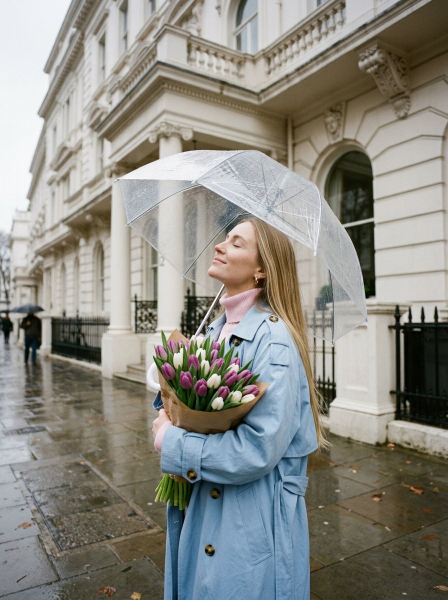 Product Marketing - Romantic Rainy City Moment — output 1