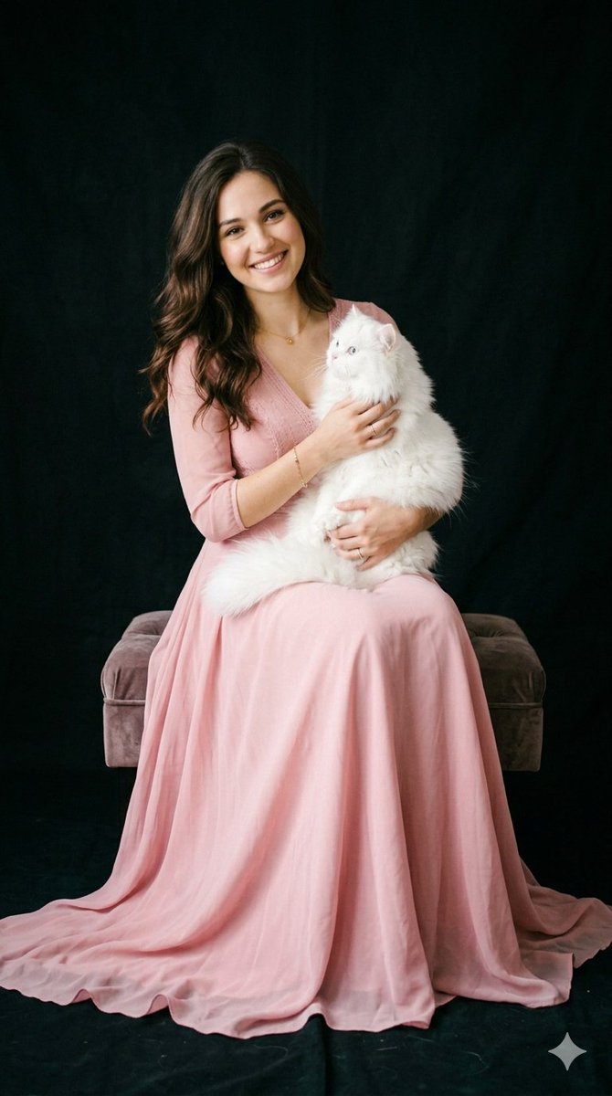 Profile / Avatar - Studio Portrait with Persian Cat — output 1