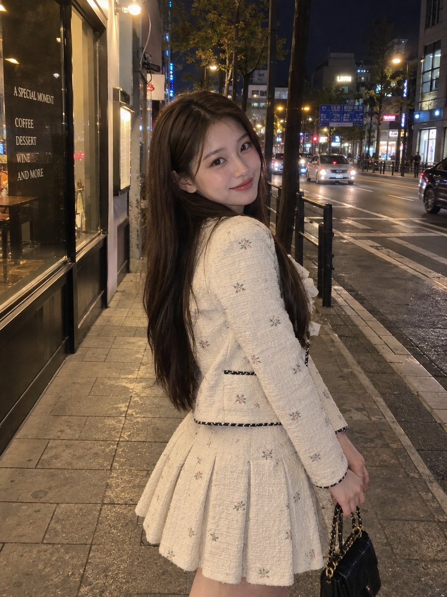 Social Media Post - Nighttime Urban Street Portrait — output 1