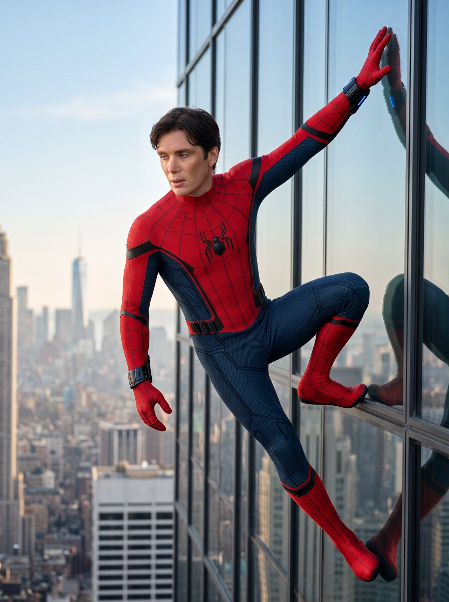 Game Asset - Spiderman Skyscraper Editorial Portrait — output 1