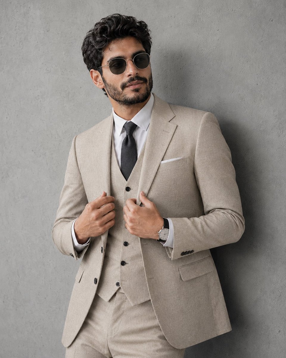 Profile / Avatar - Luxury Menswear Studio Portrait — output 1