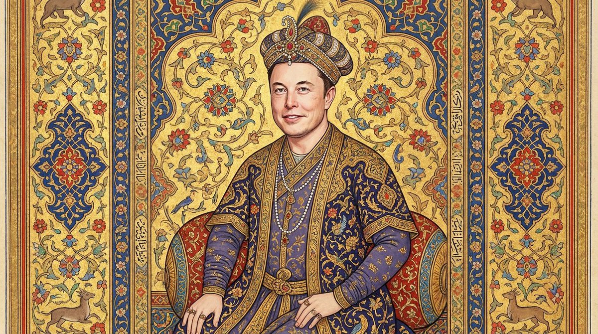 Profile / Avatar - Safavid-Era Persian Miniature Portrait — output 1