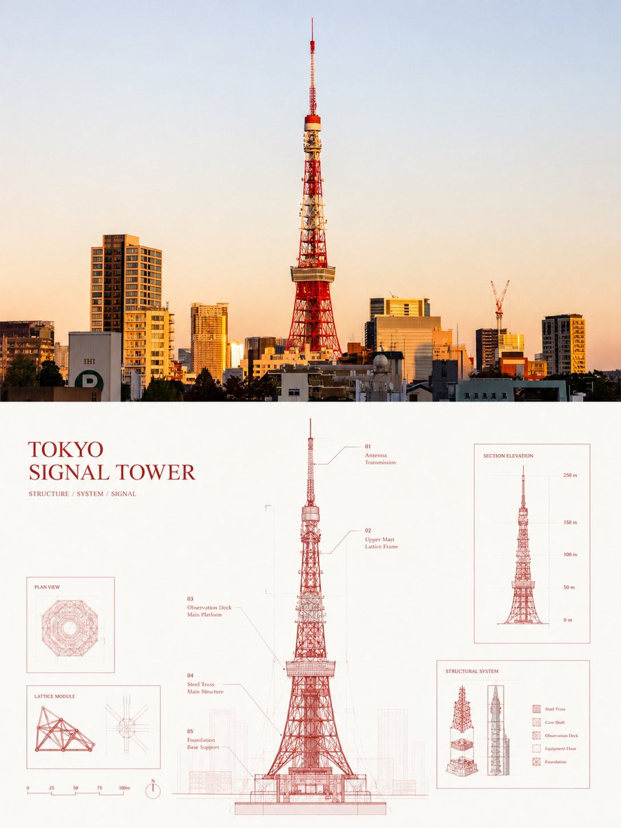 Infographic / Edu Visual - Structural Blueprint Poster Design — output 1
