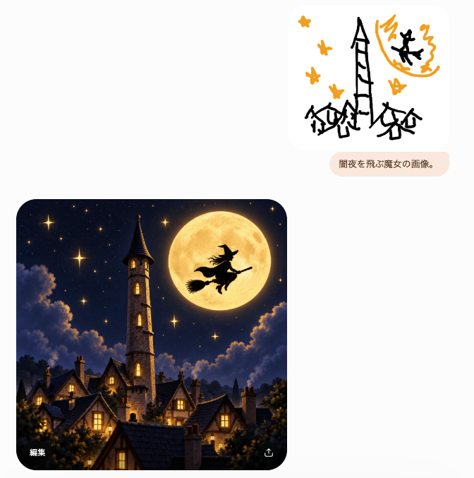 Infographic / Edu Visual - Witch Sketch to Fantasy Result UI — output 1