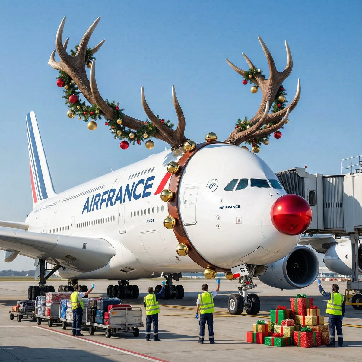 YouTube Thumbnail - Air France ad fix prompt — output 1
