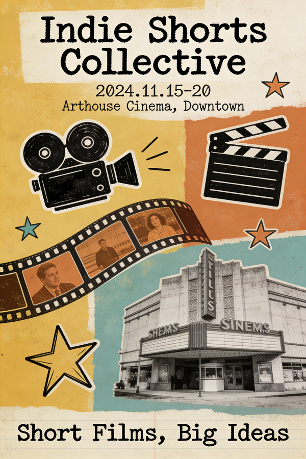 Quirky Independent Short Film Festival Poster — output 1