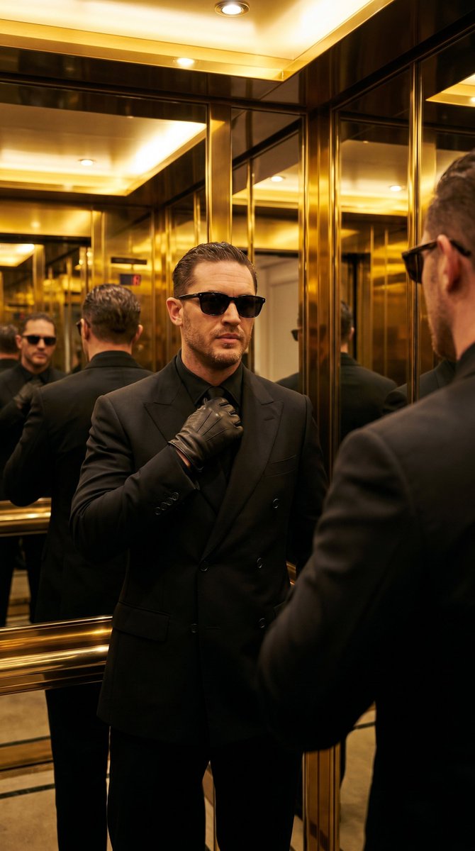 Profile / Avatar - Luxury Hotel Elevator Portrait — output 1