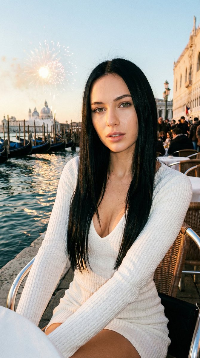 Social Media Post - New Year's Eve Portrait in Venice, Italy — output 1