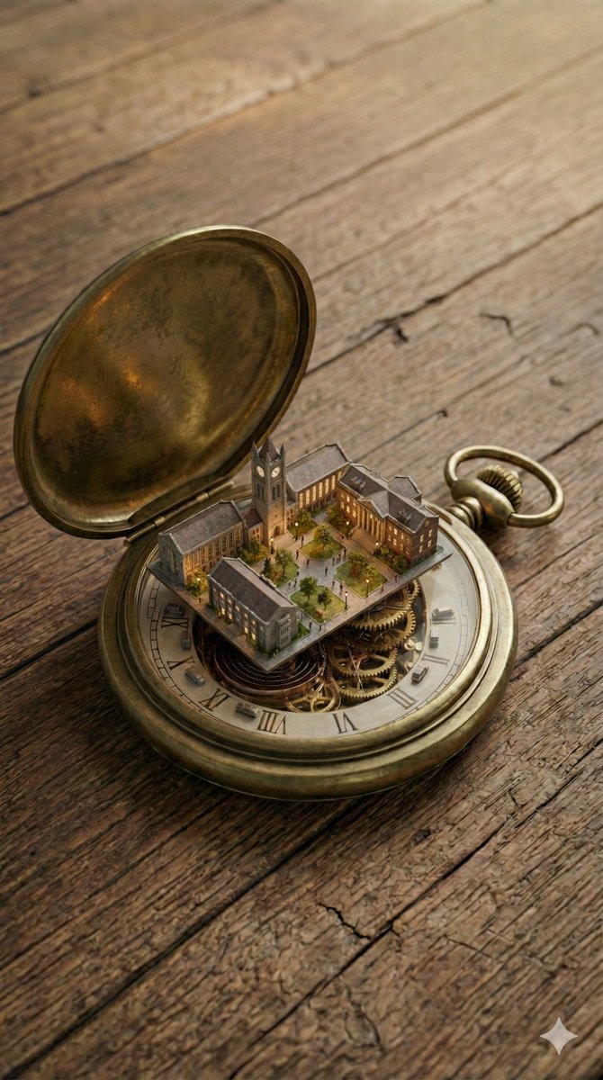 Game Asset - Miniature Metropolis Inside a Vintage Pocket Watch — output 1