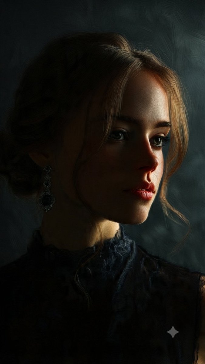 Profile / Avatar - Fine Art Oil Portrait of a Young Woman — output 1