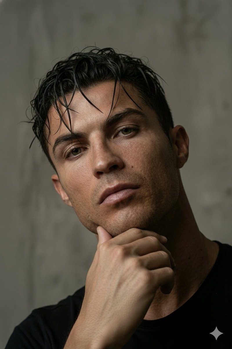 Hyper-realistic Cristiano Ronaldo Portrait Prompt — output 1