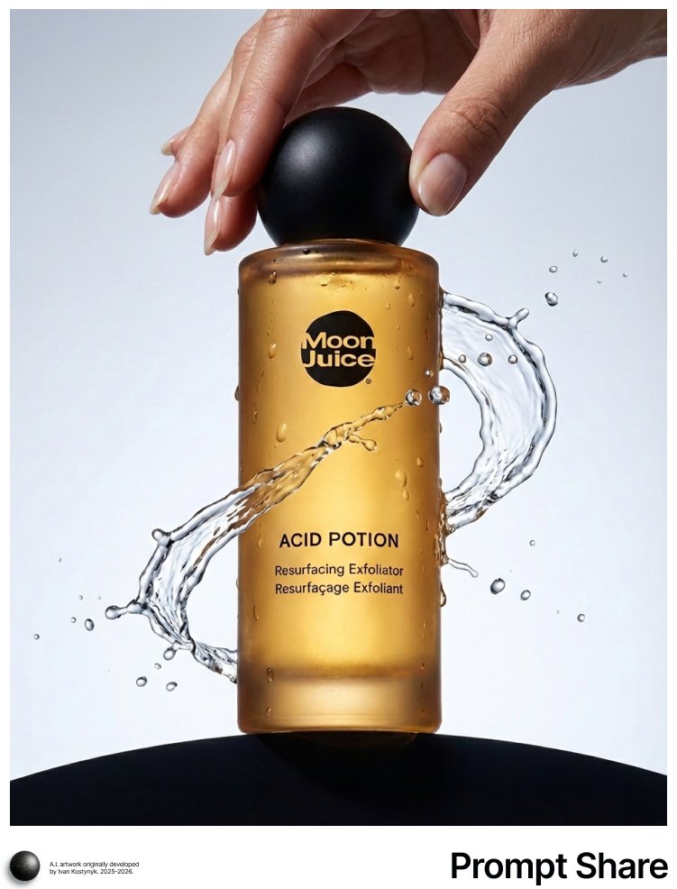 E-commerce Main Image - Cosmetic Product Shot with Water Splash — output 1