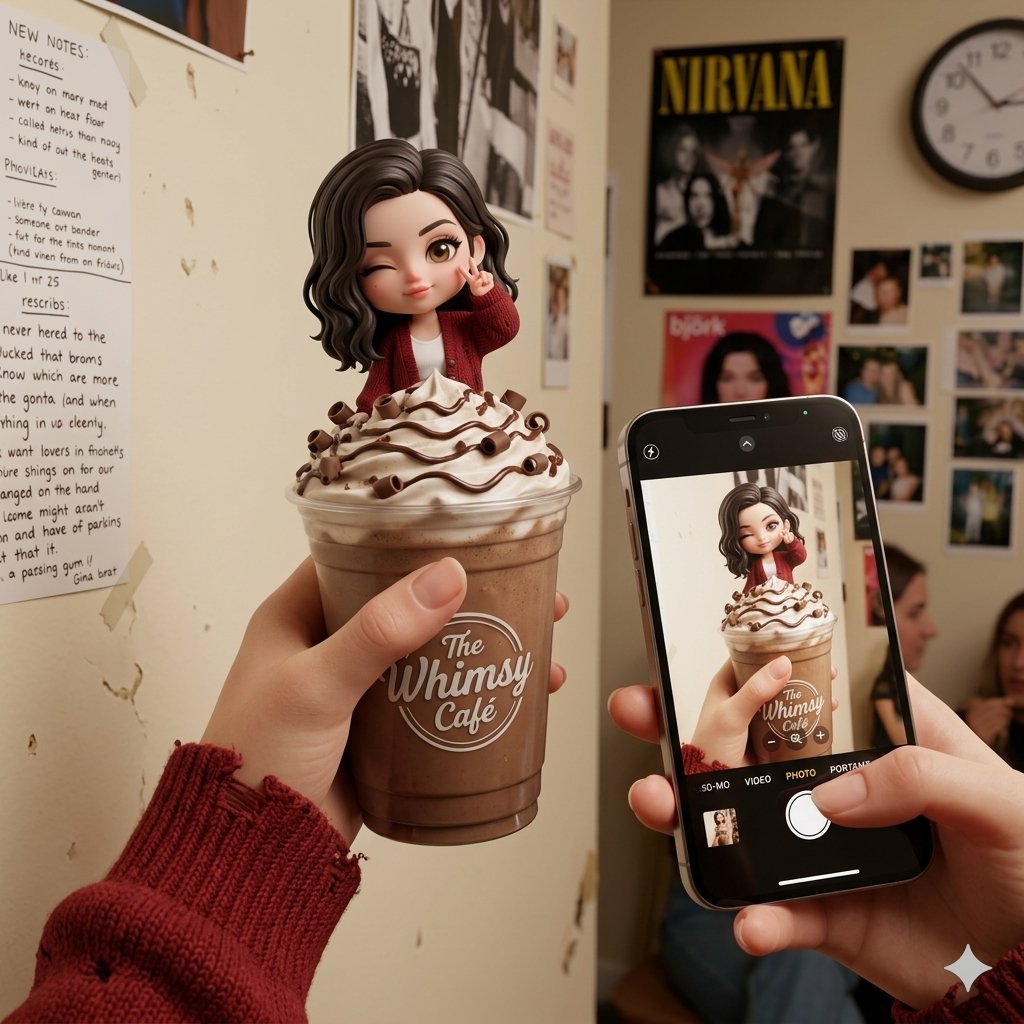 Game Asset - Whimsical Chibi Mocha Frappe Cup — output 1
