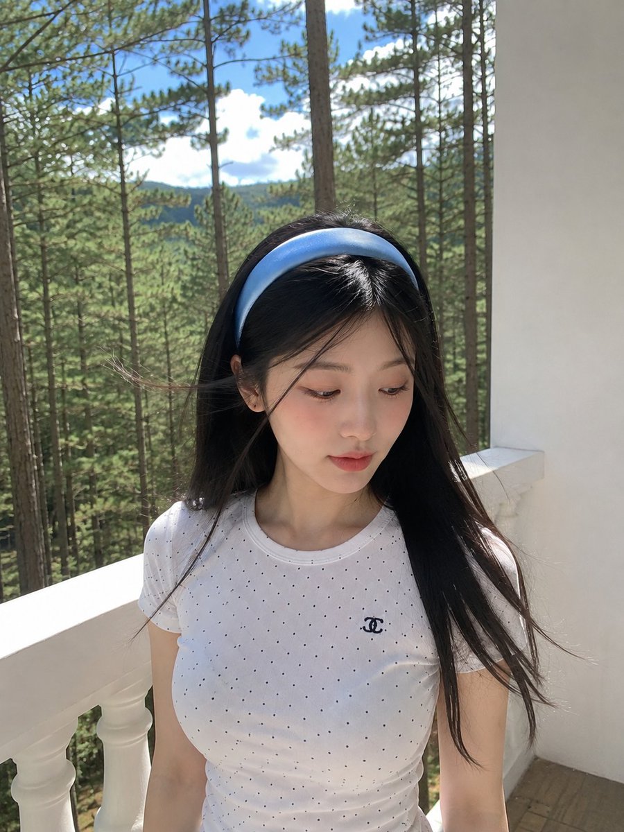 Profile / Avatar - Dreamy Japanese Woman Pine Forest Portrait — output 1