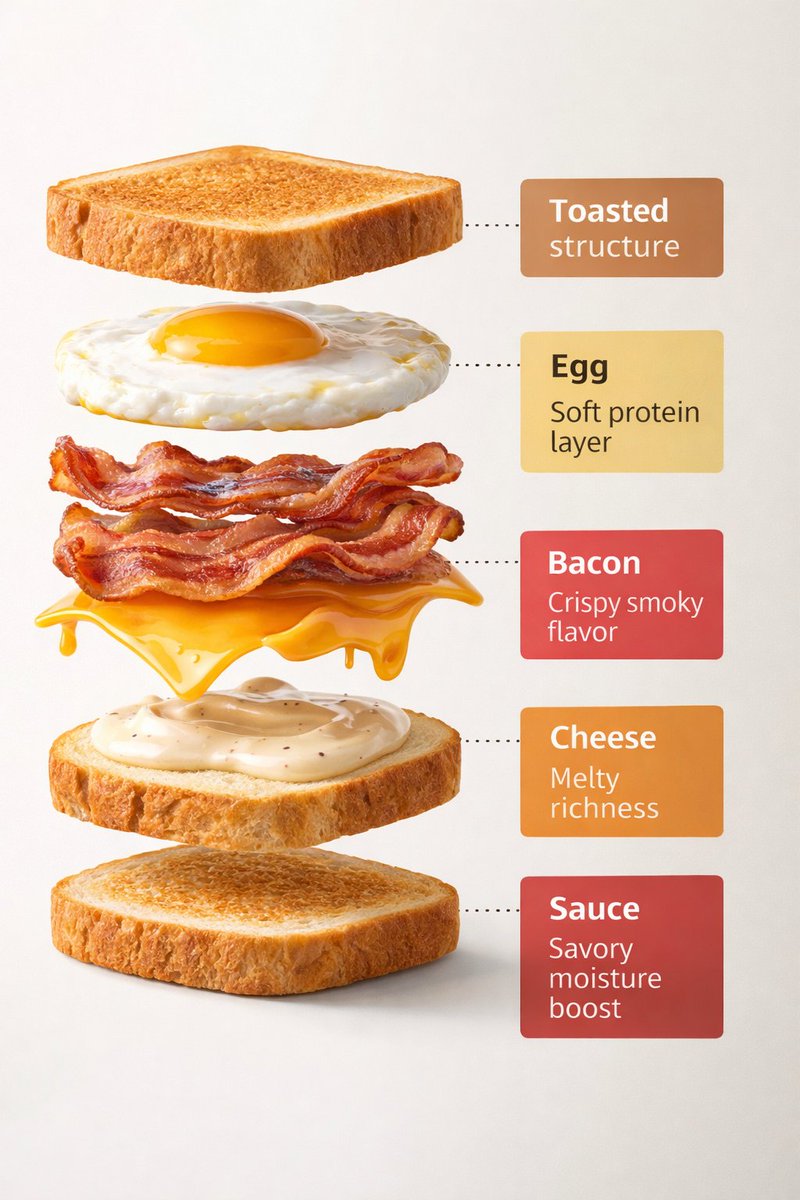 Infographic / Edu Visual - Exploded View Sandwich Animation Prompt — output 1