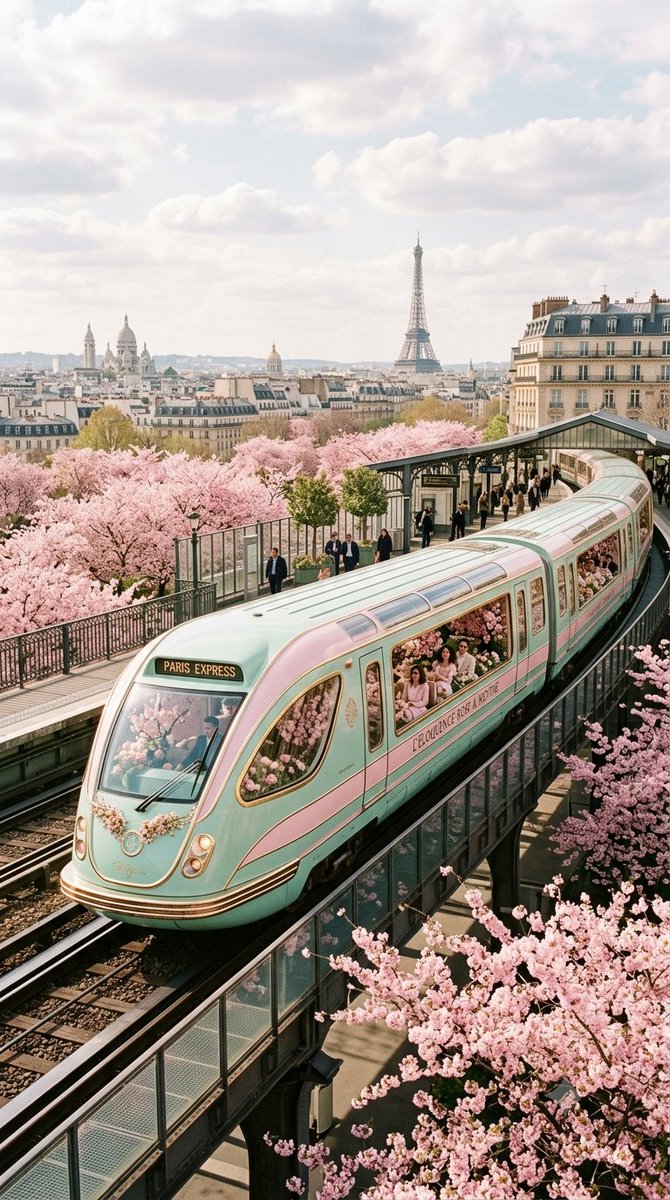 Product Marketing - Luxurious Retrofuturistic Train Exterior — output 1