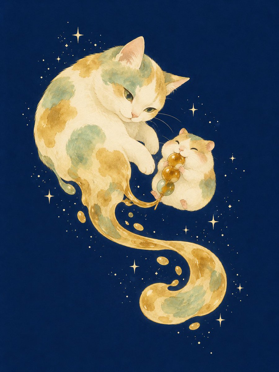 Comic / Storyboard - Mitarashi Calico Cat and Hamster — output 1