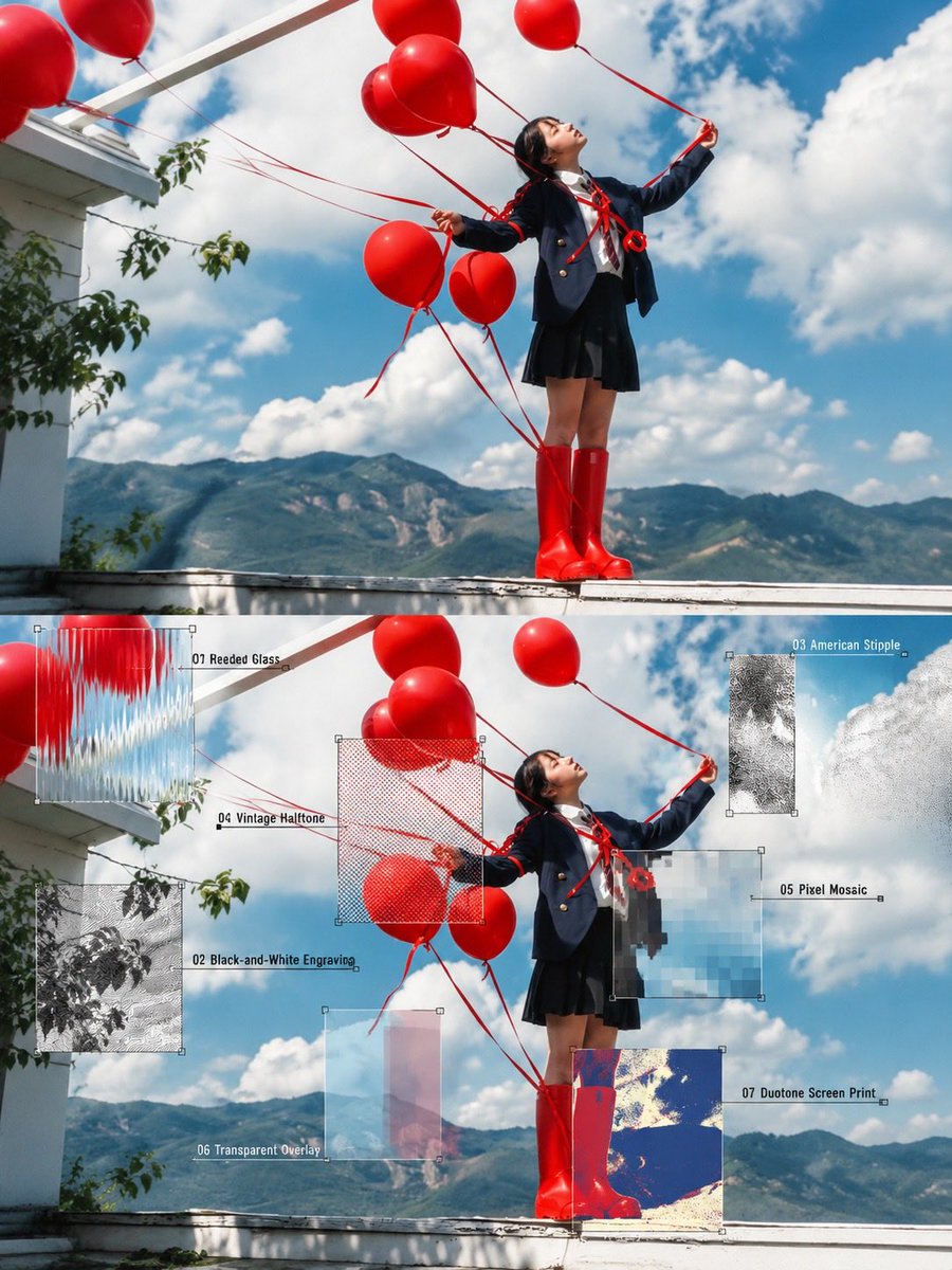 Social Media Post - Editorial Photography with Texture Samples