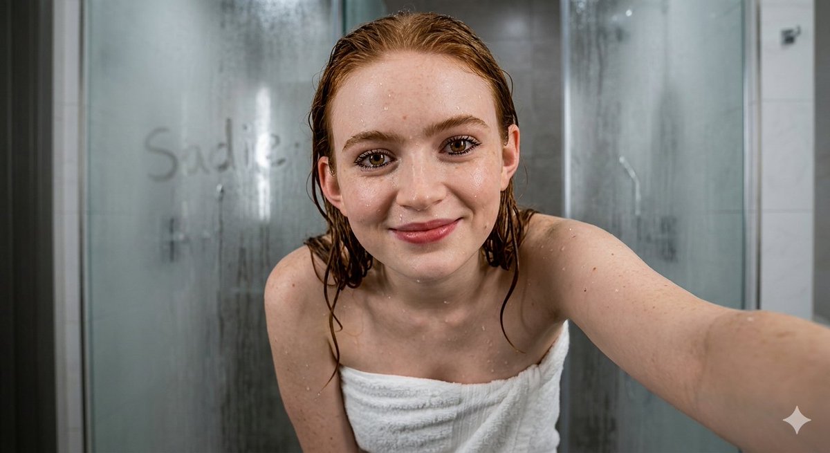 Profile / Avatar - Ultra-Realistic Wet Bathroom Selfie — output 1