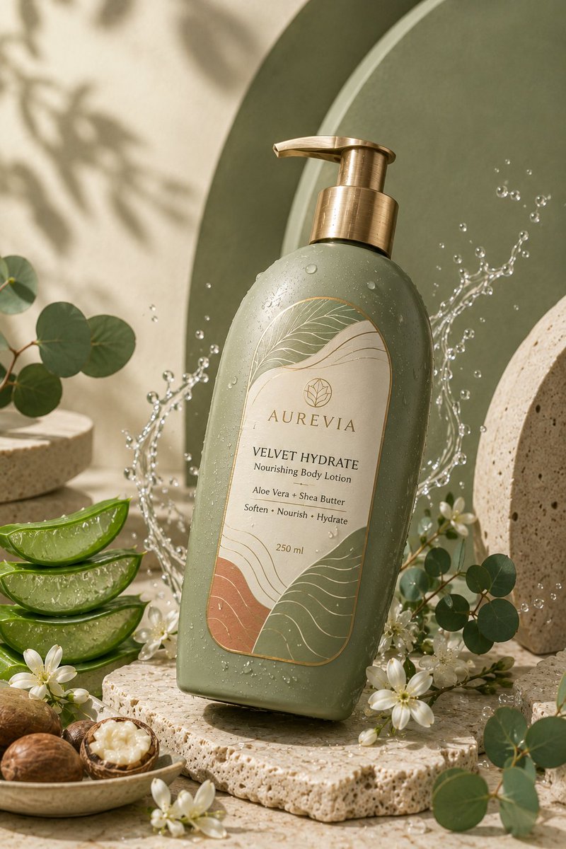 E-commerce Main Image - Luxury Skincare Product Ad — output 1