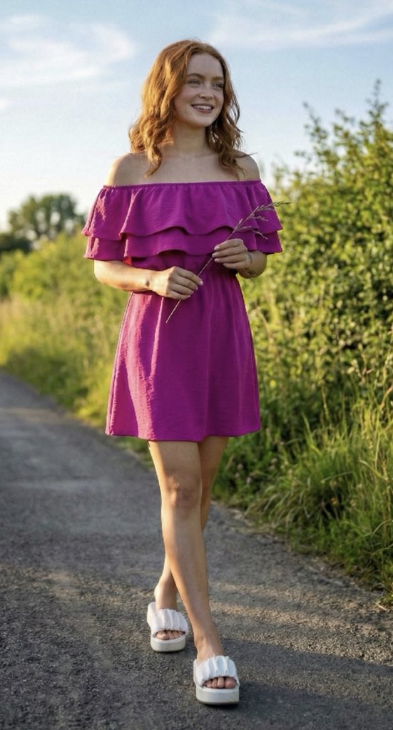 Ultra-Photorealistic Full-Body Shot on a Rural Road at Golden Hour — output 1
