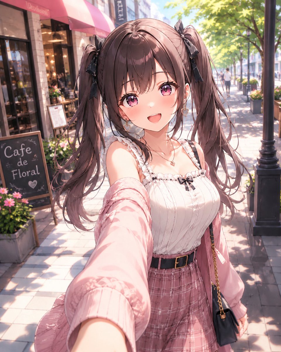 Profile / Avatar - Anime Cafe Street Selfie — output 1