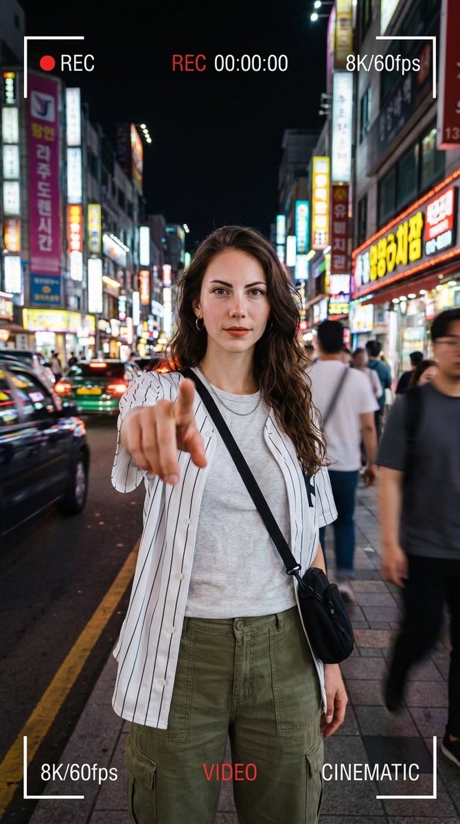YouTube Thumbnail - Hyper-Realistic Urban Night Portrait with UI Overlay — output 1
