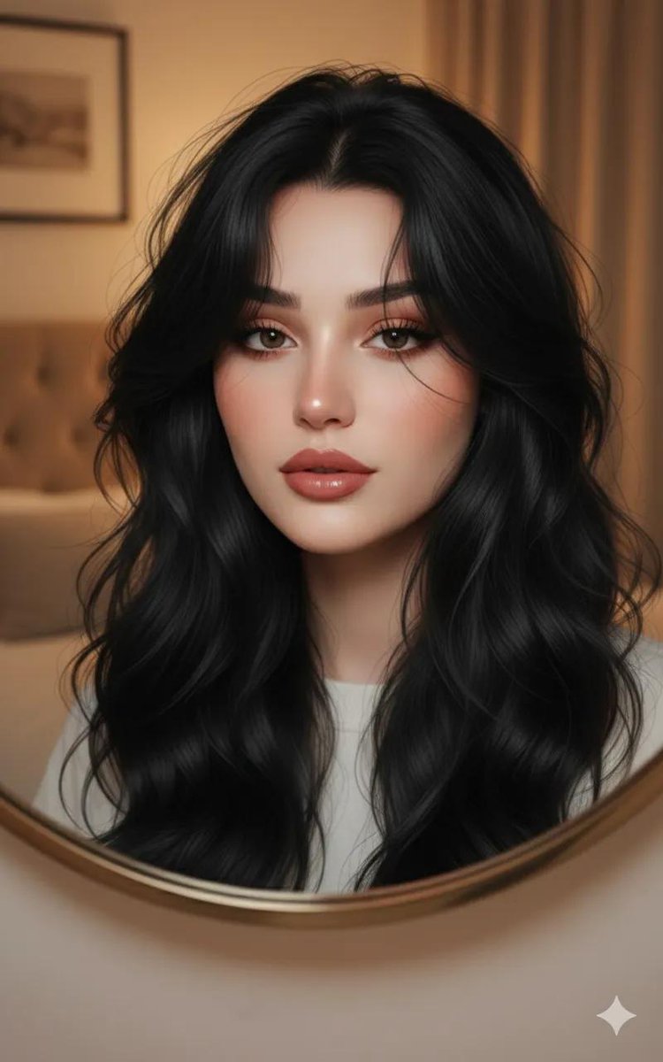 Ultra-Realistic Portrait through a Round Mirror — output 1