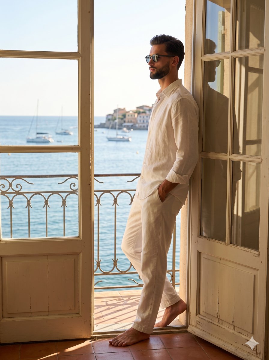 Profile / Avatar - Sophisticated Summer Editorial Lifestyle Portrait — output 1
