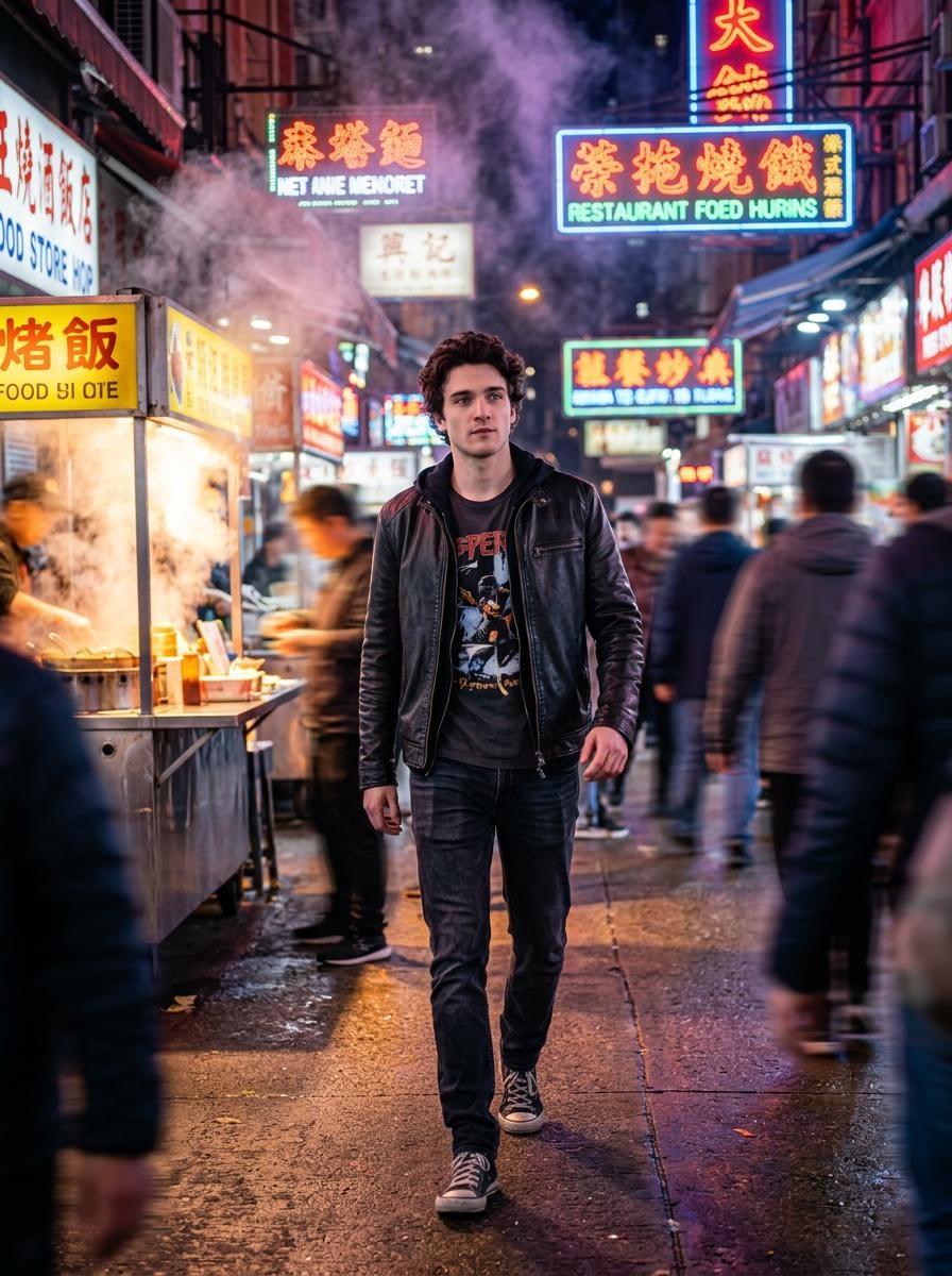 YouTube Thumbnail - Cinematic Hollywood-Style Street Market Walk — output 1