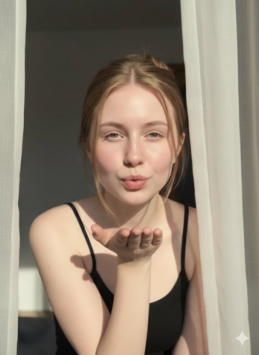 Ethereal Fashion Editorial Close-Up Portrait Prompt — output 1
