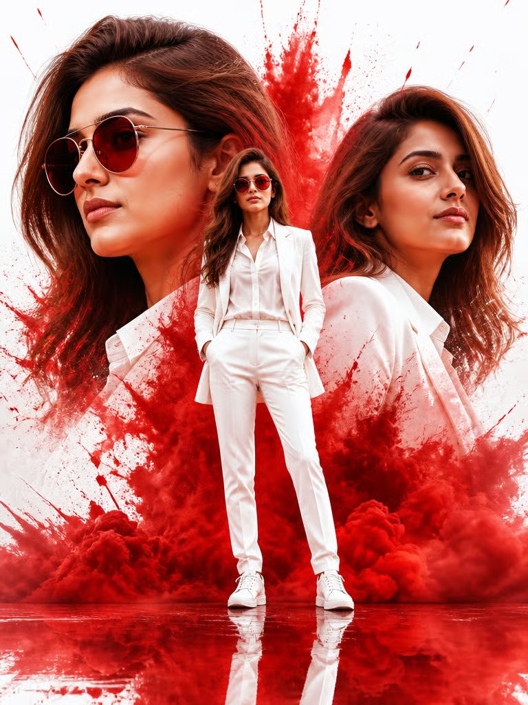 YouTube Thumbnail - Cinematic Red Smoke Movie Poster — output 1