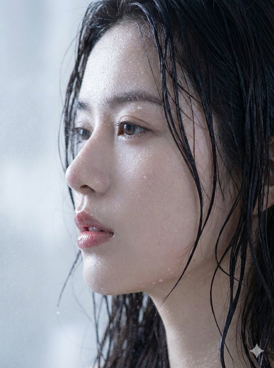 Profile / Avatar - Hyper-Realistic Wet Skin Portrait (Macro Focus) — output 1