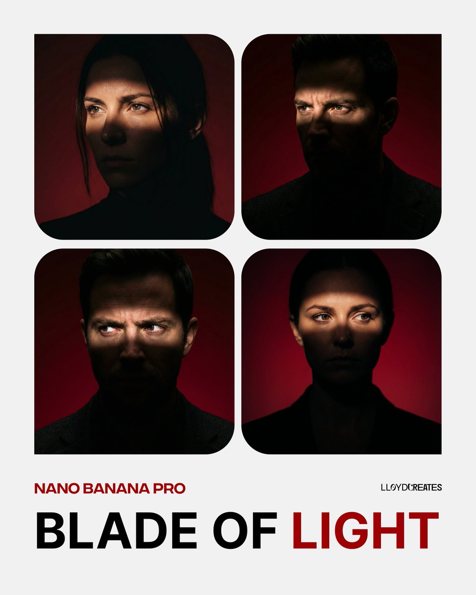 Blade of Light Chiaroscuro Portrait — output 1