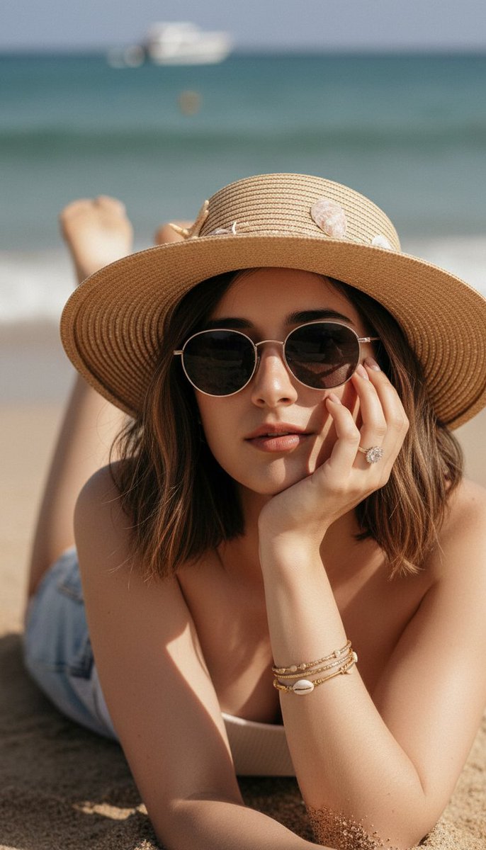 Product Marketing - Ultra-Realistic Beach Portrait with Identity Lock — output 1