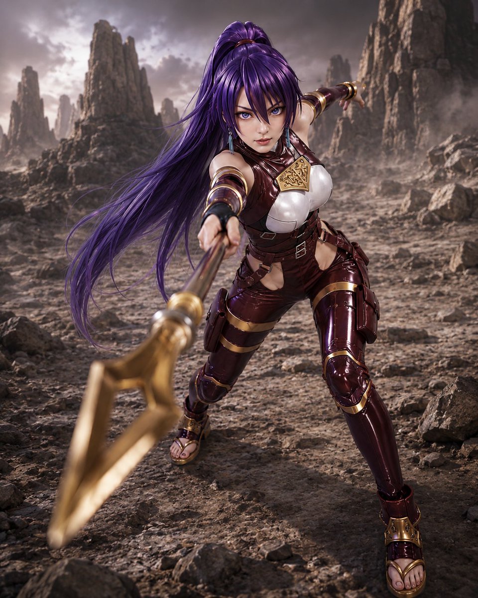 Game Asset - Arthur Pencilgon Spear Cosplay — output 1