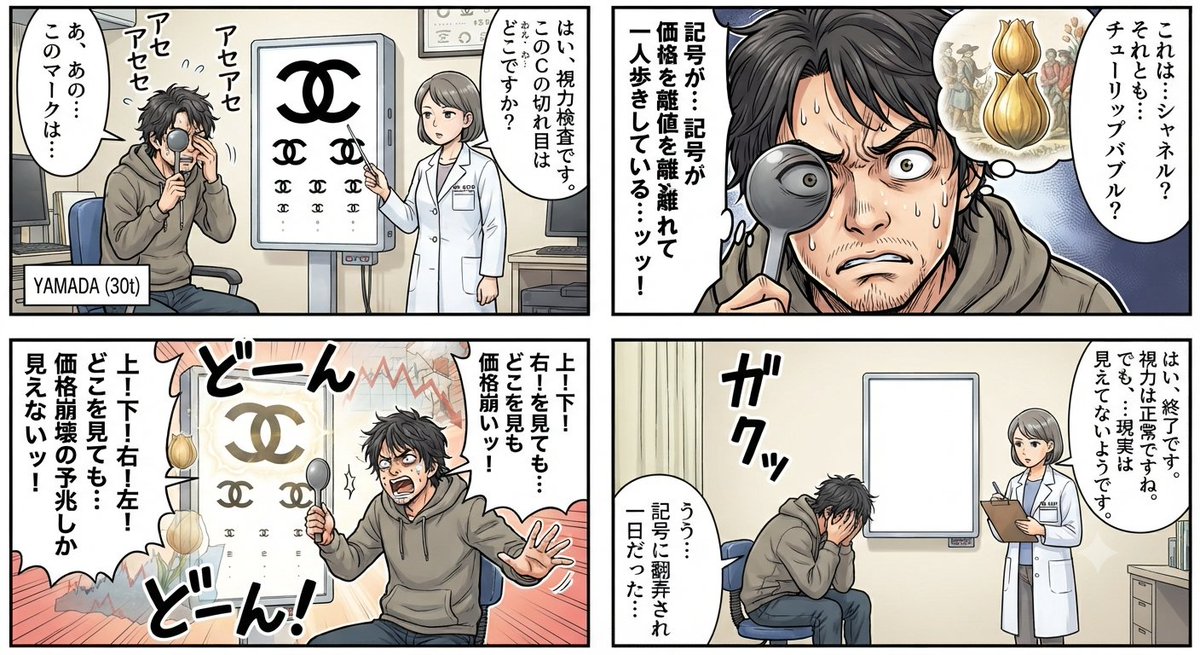 Comic / Storyboard - 4-Panel Manga Vision Test — output 1